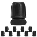 Bonviee 10 Pack 5/16” Drip Irrigation End Cap Connectors, Barbed Lock End Plug Fittings for 5/16 Inch Tubing, Leak-Proof Closure for Garden Hose Drip Line Termination, Easy No-Leak Installation