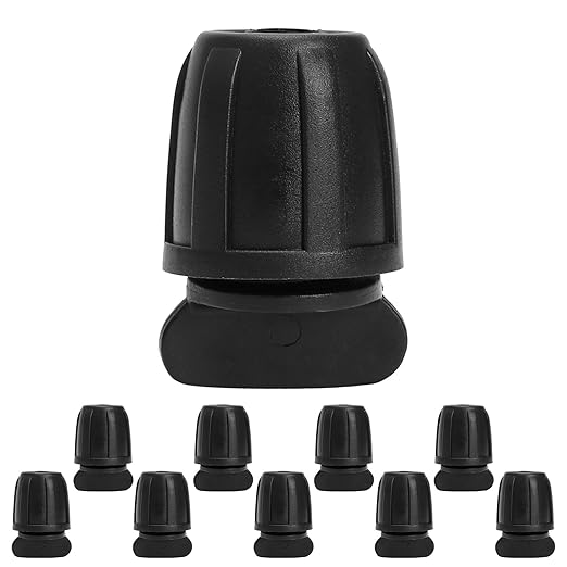 Bonviee 10 Pack 5/16” Drip Irrigation End Cap Connectors, Barbed Lock End Plug Fittings for 5/16 Inch Tubing, Leak-Proof Closure for Garden Hose Drip Line Termination, Easy No-Leak Installation