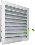 Byson 16" x 16" Aluminum Gable Vent – MaxShield Series Anodized Louvered Vent – Weatherproof Air Vent Grille with Steel Mesh for Attic, Container, Shed, HVAC Systems