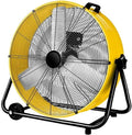 Bestronair 24 Inch High Velocity Drum Fan, 8100CFM Heavy Duty Industrial Floor Fan for Garage, 360° Tilt Metal Shop Fans with 3 Speeds for Warehouse, Factory, Commercial, Basement, Workshop, Gym