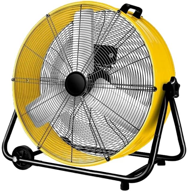 Bestronair 24 Inch High Velocity Drum Fan, 8100CFM Heavy Duty Industrial Floor Fan for Garage, 360° Tilt Metal Shop Fans with 3 Speeds for Warehouse, Factory, Commercial, Basement, Workshop, Gym