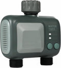 WiFi Sprinkler Timer, Smart Hose Faucet Timer 2 Outlets, APP & Voice Control, Bluetooth, Brass Inlet, IPX6 Waterproof, for Yard Irrigation