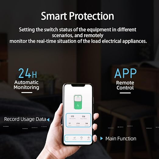 TONGOU DIY 1P+N Smart Wi-Fi Switch, Work with Alexa and Google Assistant for Voice Control, 16A with Energy Monitor, Smart Life/Tuya APP Remote Control, Timer Functions, DIN Rail Mounted,FCC Certified
