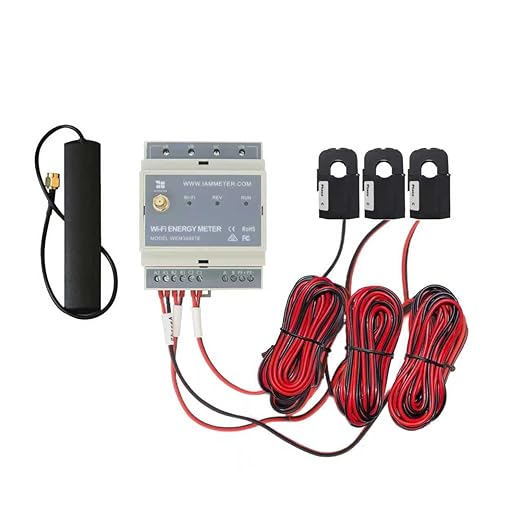WEM3046 Series Three-Phase WiFi Energy Meters, DIN-Rail, Industrial/Commercial Power Monitoring, Supports Cloud/App, Modbus TCP/RTU, Home Assistant (WEM3046TE)