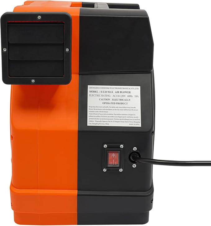 Commercial Air Blower, 3HP Inflatable Bounce House Blower,2150W Air Blower for Inflatable Castle, High Power Fast Commercial Inflation Pump for Water Slide Paint Booth Tent