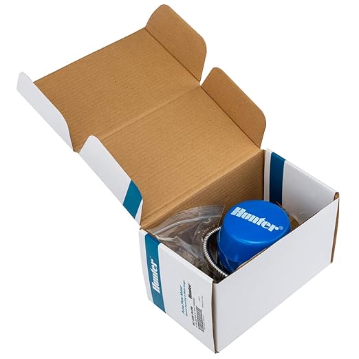 Hunter HC100FLOW 1" Irrigation Flow Meter, Smart Water Meter for Sprinkler Systems, Leak Detection Sensor, Flow Monitoring, Compatible with HC, Pro-HC, HPC, and HCC Controllers