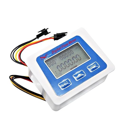 Low Power Consumption Digital Water Flow Meter Smart Electronic Water Meter Digital Display 4-Point Water Flow Meter Battery Powered Sensor