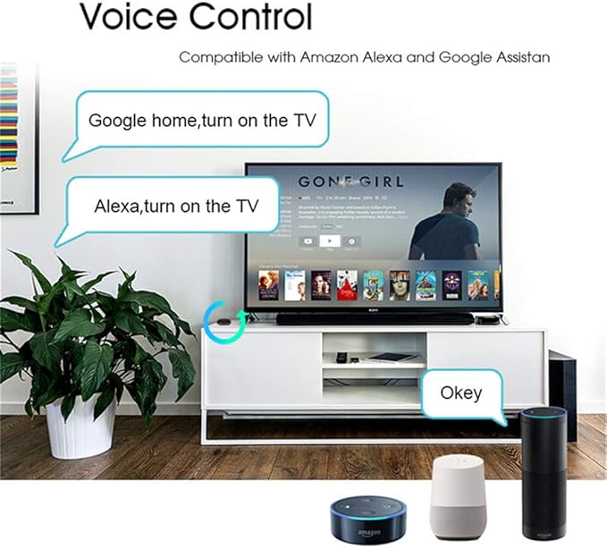 MOES WiFi Smart IR Remote Controller Smart Home Infrared Universal Remote Blaster,One for All Control AC TV DVD CD AUD SAT etc,Compatible with Alexa and Google Assistant,No Hub Required (Pack of 2)