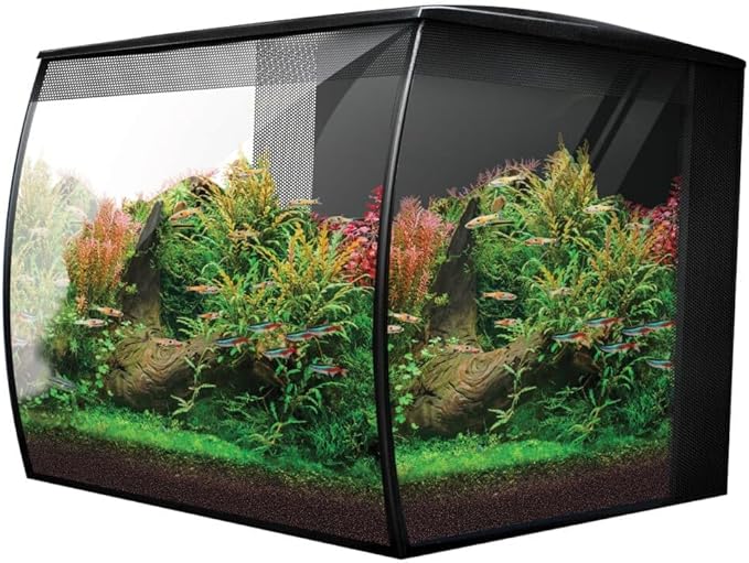 Fluval Flex 2.0 Aquarium Kit – 15 Gallon Glass Fish Tank with RGB+W LED Lighting, Remote Control, Integrated 3-Stage Filtration & Adjustable Water Flow – Modern Freshwater Aquarium