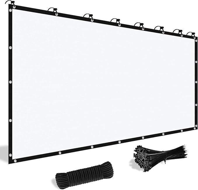 Shade&Beyond Customized Size 7' X 12' Shade Cloth with Grommets, 90% UV Protection UV Protection Mesh Tarp Sun Screens for Patio GN04, White