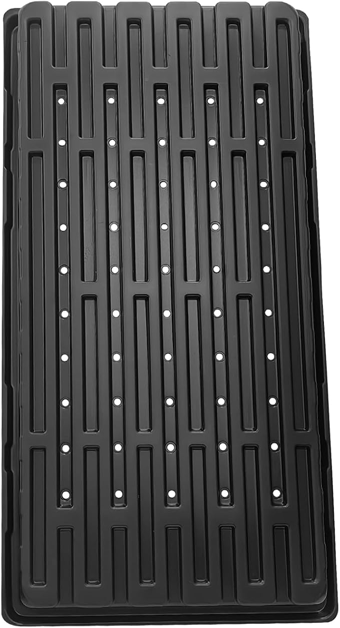 RooTrimmer 18-Pack 1020 Seedling Trays with Holes - Extra Strength Heavy Duty,10" x 20", Reusable 1020 Nursery Trays for Seed Germination, Plant Propagation, Garden Seed Starter and Microgreens