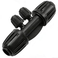 10 Pack 1/2" To 1/4" Drip Irrigation Fittings, 1/2 Inch (1/2" ID x 0.6-0.65" OD) Drip Line to 1/4 Inch Irrigation Tubing Barbed Adapter Anti-Drop Locked Nut Barbed Reducer 4 Way Tee Connectors