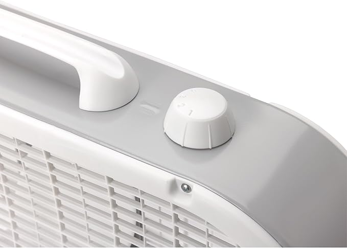 20 Inch Box Fan, 3-Speed Settings, All-Season Cooling for Home, Garage & Basement, Durable Weather-Resistant Motor, Easy-Carry Handle, Energy-Efficient Air Circulator
