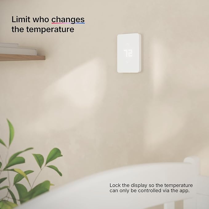 Mysa Smart Thermostat LITE - Line Voltage Electric Baseboard Heater Thermostat 120V/240V | DIY Install | HomeKit, Alexa, Google | Wi-Fi Programmable | App Control