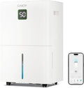 Candy 5500 Sq. Ft Dehumidifier for Basement, Max 100 Pint/Day Large Dehumidifiers for Home with Drain Hose, 1.45 Gallons Water Tank, Intelligent Humidity Reminder with Wifi & Alxea Control