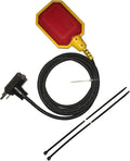 WaterBoss Sump Pump Float Switch - Universal Water Level Sensor with 10-Ft Tether and Piggyback Plug for Grinder, Septic Pump and Sewage. Rated for 1M Cycles, 2 Pack