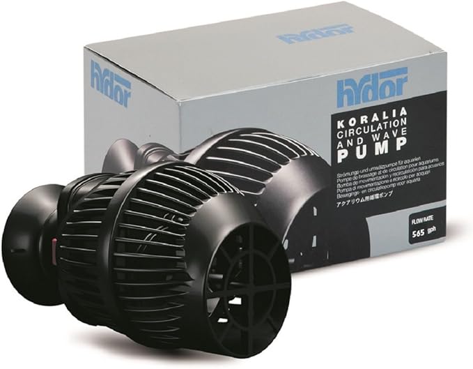 Hydor Koralia Nano Aquarium Circulation Pump, Includes Built-In Cable Protector, 565 GPH, Measures 2.4-Inches & is Ideal for Fresh or Salt Water Use