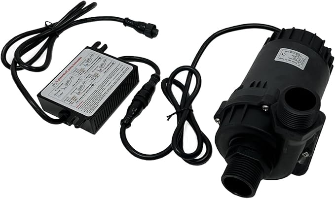SHYSKY 24V DC 150W Heavy Duty Water Pump DC80E-24100S-1 150W Lift 10m (32ft) 2113GPH, Brushless Design, Submersible, Low noise, Stable Circulation Cooling System for Yacht Auto Application