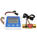 Low Power Consumption Digital Water Flow Meter Smart Electronic Water Meter Digital Display 4-Point Water Flow Meter Battery Powered Sensor