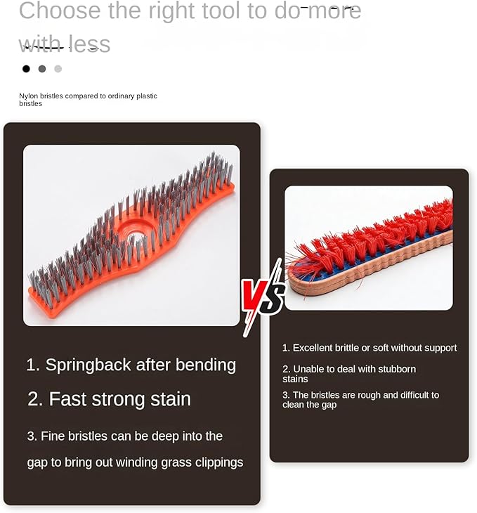 Lawn Mower Cleaning Brush, Efficient Debris Handling, 29.5x4.7cm, Garden Yard Brush, Dirt Removal Tool, Mowing Machine Accessory, for Tiles Farm Equipment Outdoor Floors
