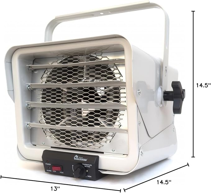 Dr. Infrared Heater DR-966 240-Volt Hardwired Shop Garage Commercial Heater, 3000 Watt / 6000 Watt
