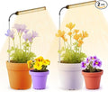 LED Grow Light, 6000K Full Spectrum Gooseneck Plant Growing Lamp for Indoor Small Mini Plants, Auto On/Off Timer 4/8/12/18Hrs & 3 Colors Spectrum-2 Pack