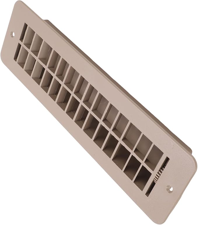 Acouto RV Plastic Floor Vent Cover Easy Adjust Air Supply Lever High Strength Floor Register Grill for Motorhome Ventilation