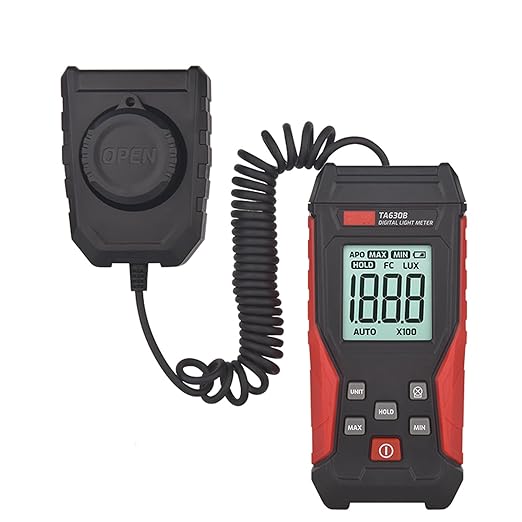 TA630B Luxometer Professional Lux Meter Handheld Light Meter High Accuracy Luxmeter Illuminometer Photometer (TA630B)