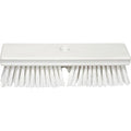 SPARTA Plastic Floor Scrub Brush, Brush Head Only, Deck Brush with ACME Standard Thread Fitting for Deck, Industrial Kitchens, and Hospitals, 10 Inches, White