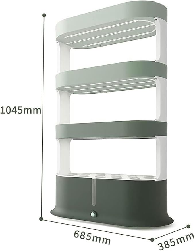 Garden Hydroponic Growing System 48 Pods Hydroponics Tower, Plant Germination Kit Aeroponics Growing Kit with LED Grow Light & Automatic Watering, Smart Garden Planter Aquaponics