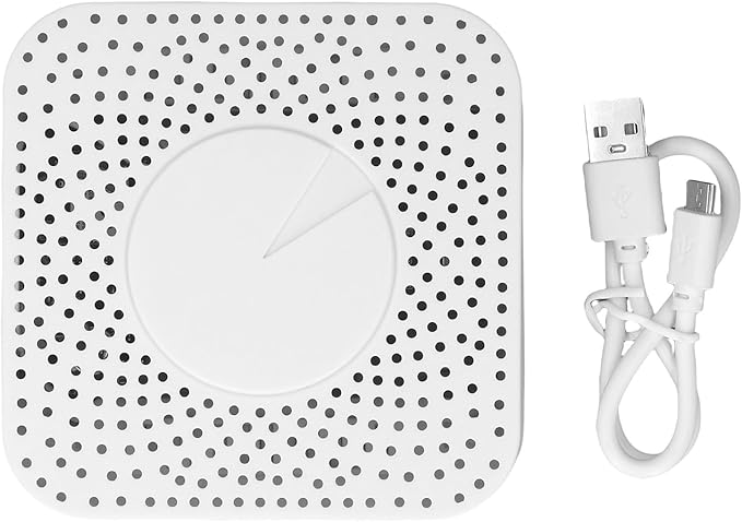 Air Quality Tester Smart Air Quality Tester | WiFi APP Control CO2 Detector | Monitors HCHO, VOCs, Temperature, Humidity & PM2.5 | Durable ABS Design | Ideal for Home & Office Use