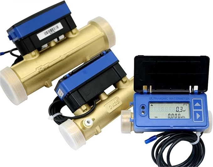 Water Sensor, RS485 Ultrasonic Digital Water Meter Wireless Smart Faucet Remote Transmission Flow Agricultural Irrigation, On-Site Use ,RV Water Heater(DN40)