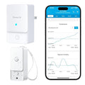 GoveeLife Outdoor Indoor Wireless Wi-Fi Gateway Thermometer Hygrometer, IP65 Waterproof Temperature Humidity Sensor Monitor with Remote APP Alert, 1312ft Monitoring Range,for Home, Greenhouse, Patio