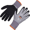 Ergodyne ProFlex 7501 Coated Waterproof Winter Work Gloves, Sandy Nitrile Coated Palms, Thermal Fleece Lining, Gray