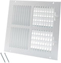 10 x 10 Inch [Duct Opening] Air Vent Covers for Wall or Ceiling - High Airflow 2 Way Steel Ventilation - Adjustable Wall/Ceiling Register, 11-3/4 Inch x 11-3/4 Inch [Overall Dimensions]