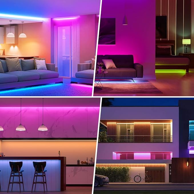 BTF-LIGHTING C05W RGBCCT PWM SMD FCOB (+ R G B C W) 6PIN LED Strip 2.4GHz Tuya WiFi Group Controller Alexa Google Home Control Match with WR01RF RC03RFB RC04RFB RC05RFB Remote