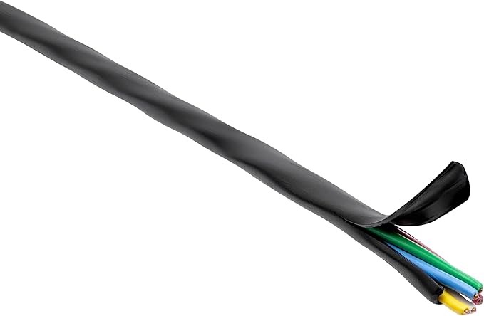 Orbit 57094 Underground Sprinkler Wire, 5-Strand Solid, 50 Ft, UF/UL Listed, Multi-Color, Gauge