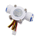 3/8" Quick Connect Water Flow Sensor Food-Grade Switch Hall Effect Flowmeter Fluid Meter Counter 0.3-10L/min