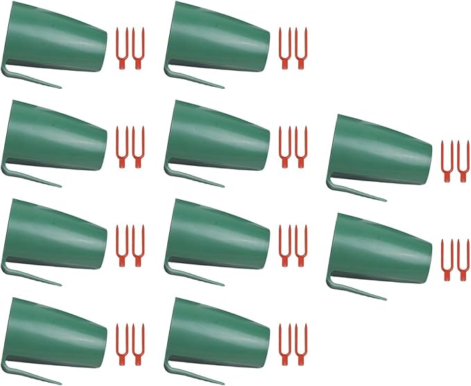 Strawberry Rooting Kit, Plant Propagation Cups with Forks for Efficient Transplanting and Space Saving Indoor Outdoor Garden Greenhouse Use(Small)