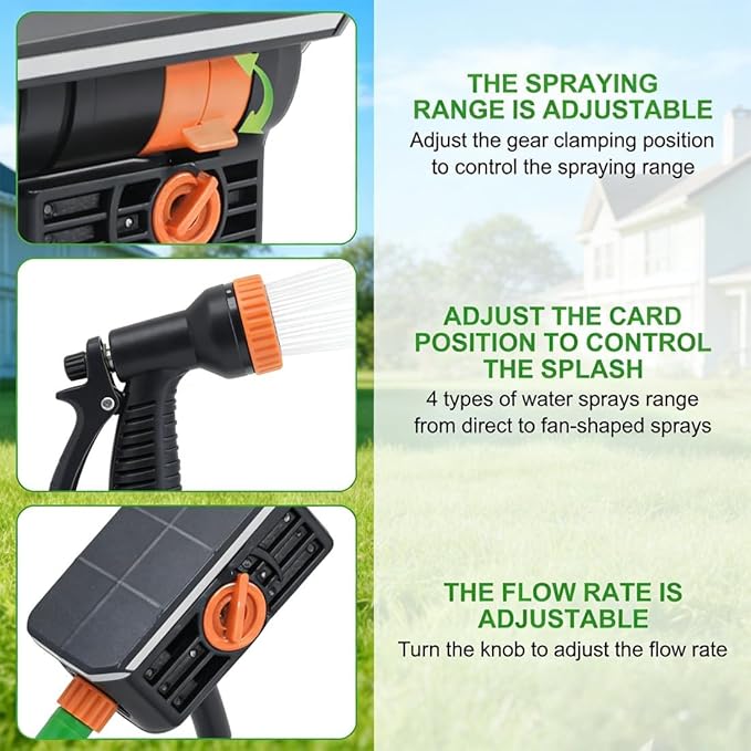 16-Nozzle Oscillating Sprinkler with Dual-Zone Sprinkler Water Timer, Adjustable Water Sprinklers for Lawn Yard Garden, Heavy Duty Automatic Irrigation System (Green)