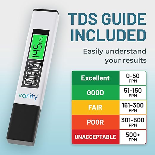 Instant 4-in-1 TDS Meter Digital Water Tester for Drinking Water | Accurate 0–9990 PPM EC & Temp Readings | Ideal for RO Systems, Aquariums, Pools – Built for Professionals, Easy for Anyone