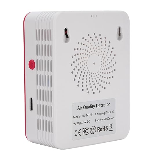 Air Quality Tester 15 in 1 Design 2.8 Inch HD Display CO2 TVOC HCHO PM2.5 Temperature Humidity Timer WiFi Air Quality Detector (Type 2)