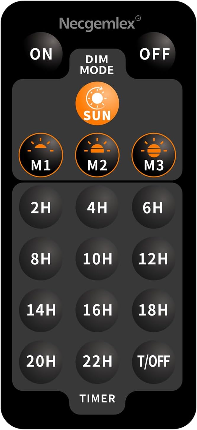 Smart LED PAR38 Grow Light, Dimmable, Sun Mode Dimming - Mimics Real Sunshine, Daily Run Auto Timer, Remote Control - Full Spectrum for Indoor Plant Growth