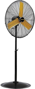 Master 24 Inch Oscillating Industrial High Velocity Pedestal Fan - Use for Shop, Garage or Warehouse, All-Metal Construction with OSHA-Compliant Safety Guards, 3 Speed Settings (MAC-24POSC)