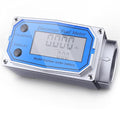 Flow Meter 3/4 Inche Digital Turbine Flow Meter Aluminum Alloy - Fuel Meter Features Auto On & Off Industry Grade - for Water, Diesel, Gasoline Supports Gallon, QTS, PTS, L, m³ (3/4 inch)