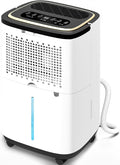 5000 Sq. Ft. Dehumidifier for Basement, 50 Pint Quiet Dehumidifiers for Home with Drain Hose, Smart Humidity Control, 24H Timer & Child Lock, Ideal for Large Rooms, Bathroom, Bedroom, Garage