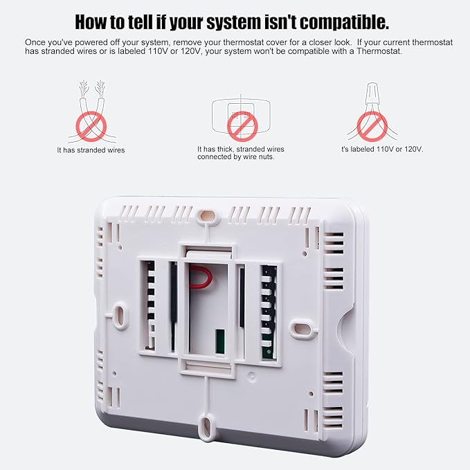Heagstat H721 Non-Programmable Heat Pump Thermostat, 2 Heat/1 Cool, with 4.5 sq. Inch Display