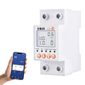 Multi-Functional Smart WiFi Circuit Breaker, Remote Tuya APP Control Circuit Breaker with Leakage, Over Current Over/Under Voltage Protection,Power Meter Energy Monitor and Timer Functions - AC110V