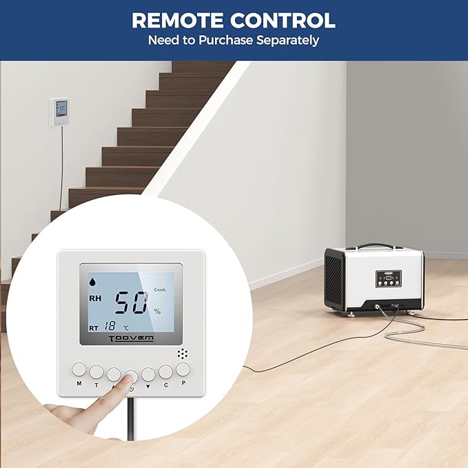 ALORAIR 70 Pints Crawl Space Dehumidifier with Pump and Drain Hose, Compact Basement & Commercial Dehumidifier for Water Damage Restoration, Covers Up to 1,000 Sq. Ft., 5-Year Limited Warranty