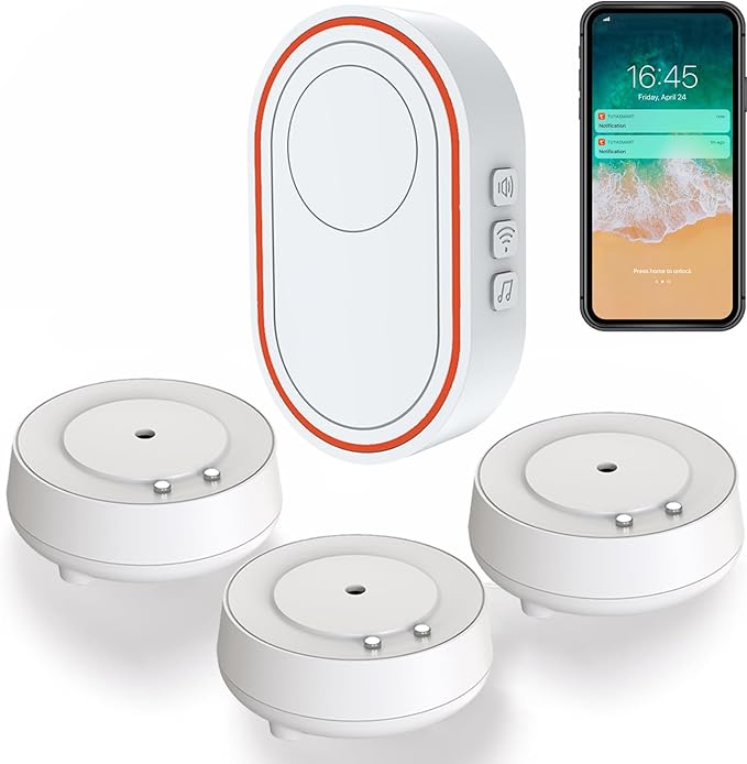 WiFi Water Leak Detector 3 Pack, Smart Water Alarm with Leaks & Drips Detector, Smart Home Kit with Expandable Other Smart Sensors for Kitchen/Bathroom/Sink/Laundry/Flood, Adjustable Alarm & App Alert